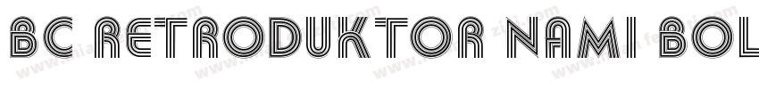 BC Retroduktor NAMI Bold Reversed字体转换
